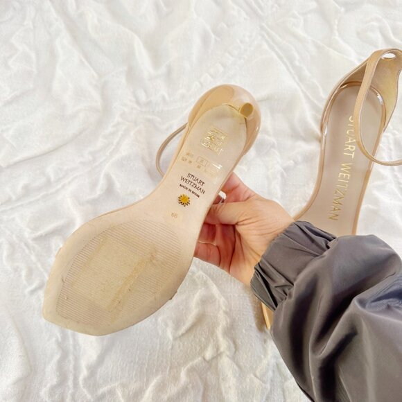 Stuart Weitzman Nudistcurve 100 High Heel Sandals - Picture 10 of 10
